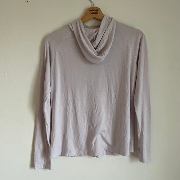 Free Fly Bamboo Light Purple Pink Lightweight Hoodie SZ SMALL Casual Soft EUC - Picture 8 of 9